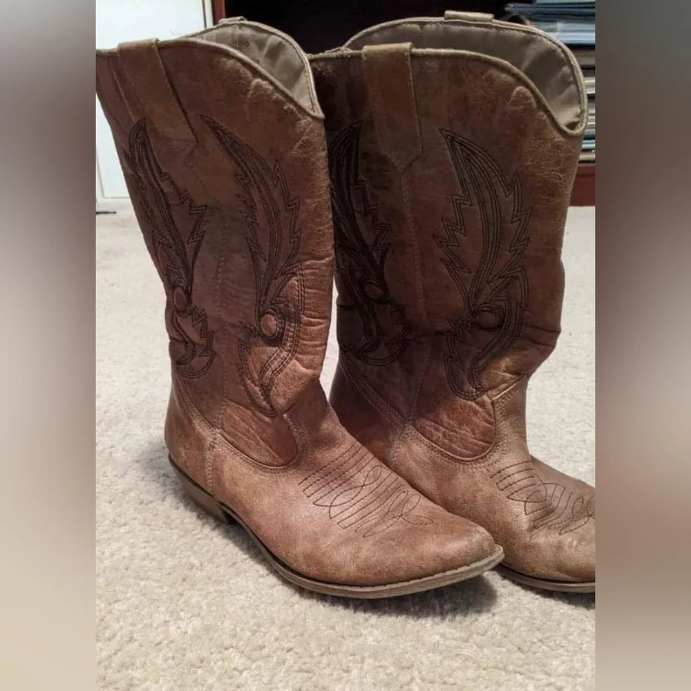 Coconuts Brand Gaucho Cowboy Cowgirl Boots size 7.5 - Picture 2 of 2